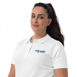 Xclusive - CRG Embroidered Polo Shirt - Women's White with COLOR Logo